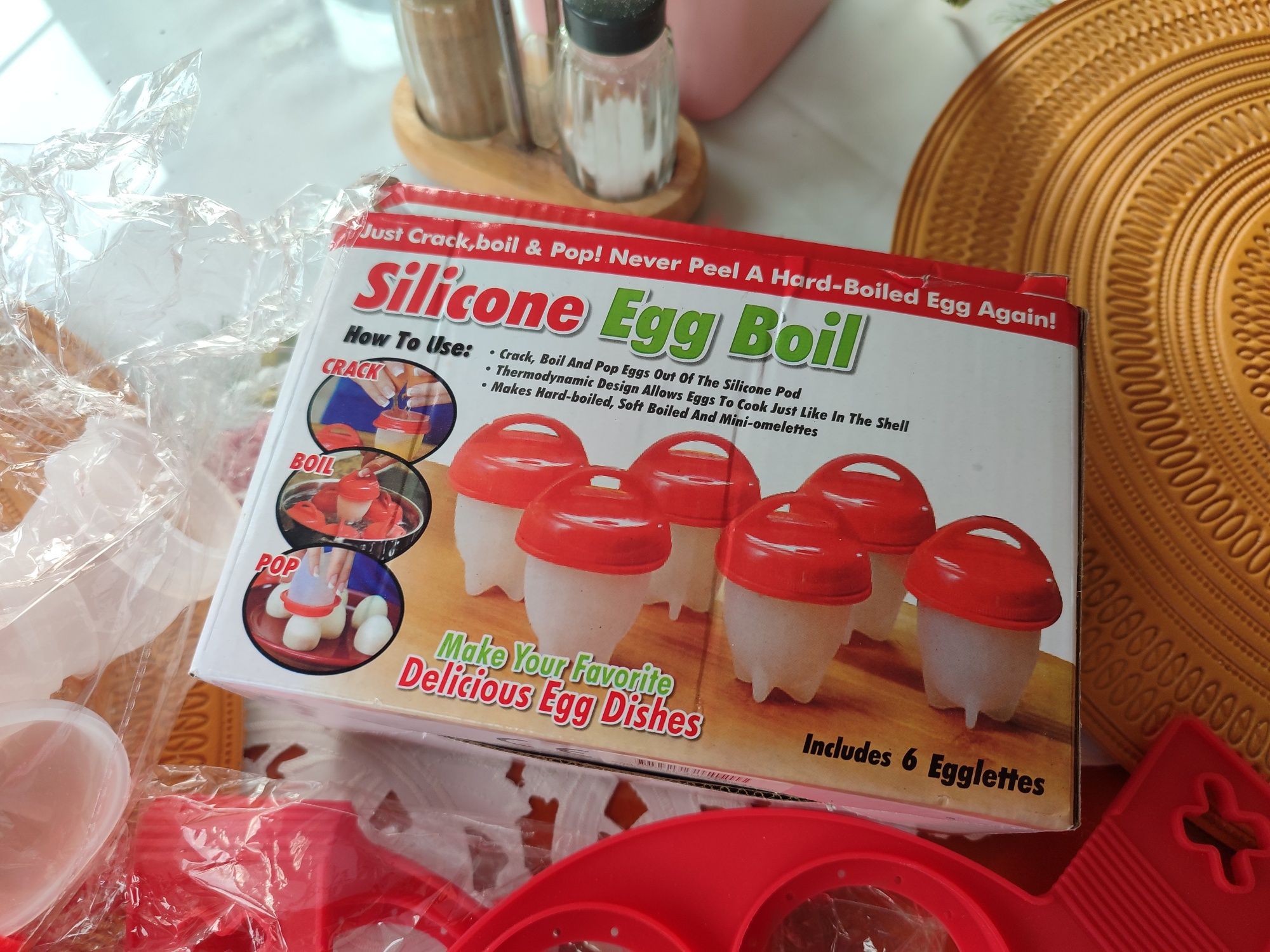 Zestaw 6 silikonowych kokijek do jajek