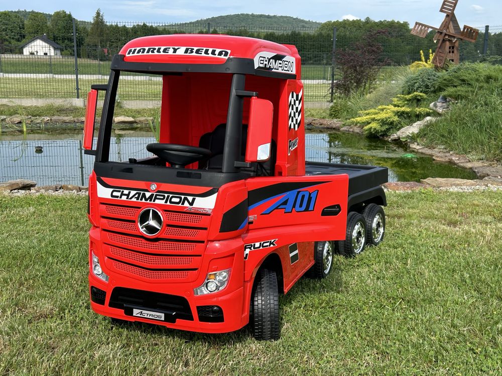 Auto na akumulator TIR Mercedes Benz Actros z Naczepą 4 silnik 12V