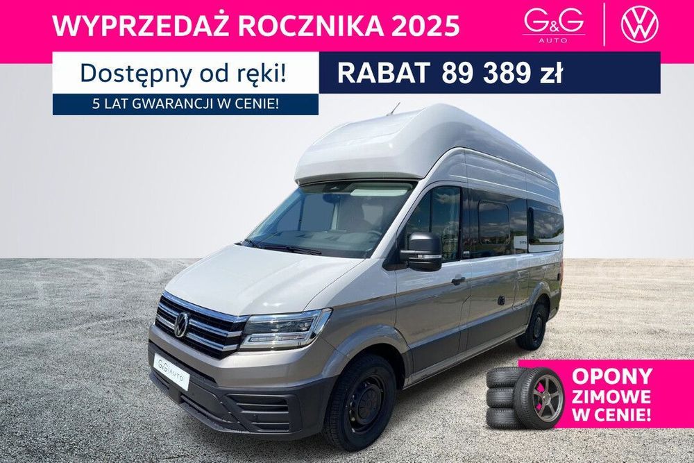 Volkswagen Grand California 600 DMC 3500kg  2,0 l TDI EURO VI-e SCR 8-biegowa rozstaw osi: 3640 mm