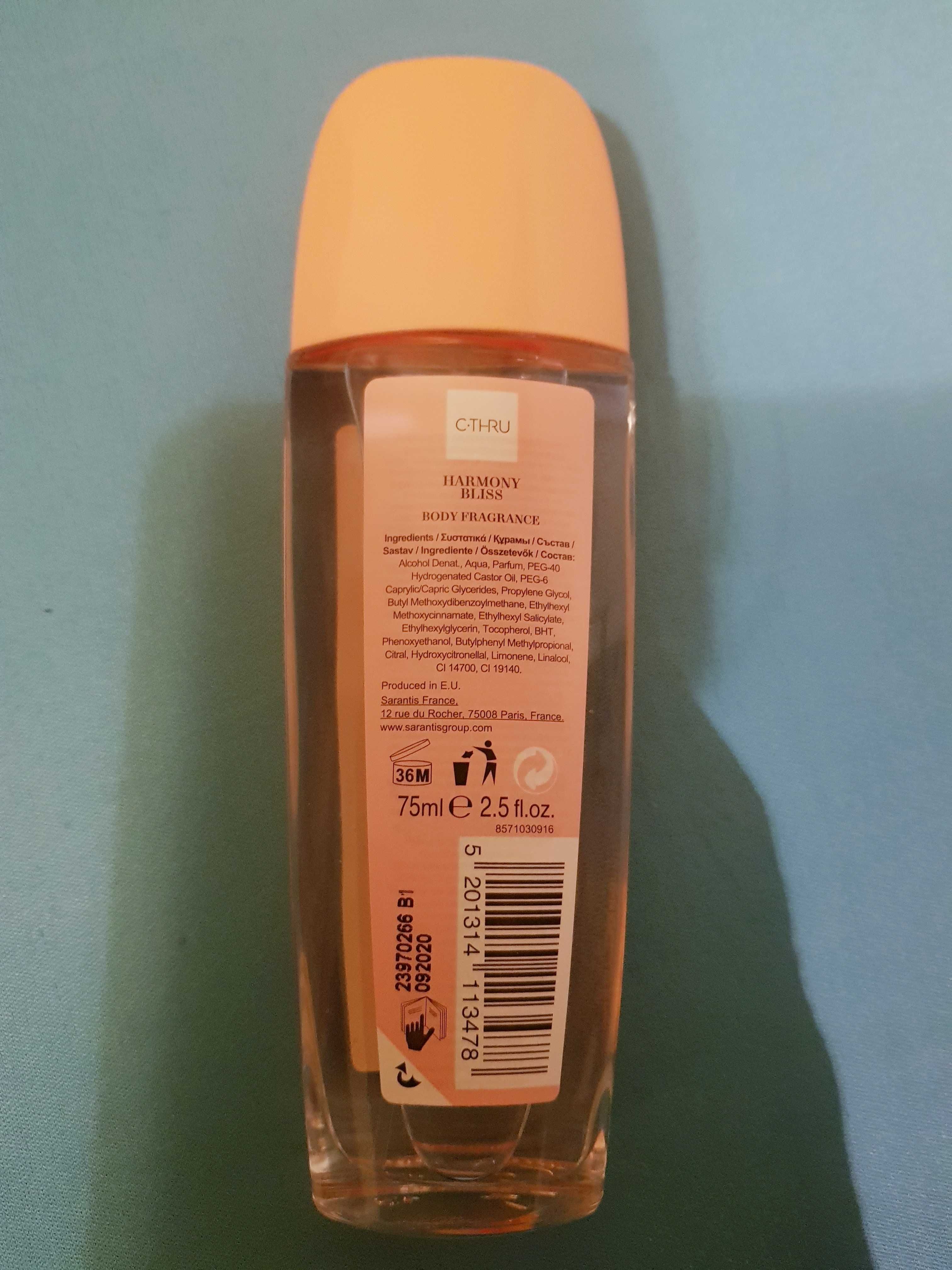 Nowy C-thru Body  harmony bliss dezodorant w atomizerze 75ml + lakier