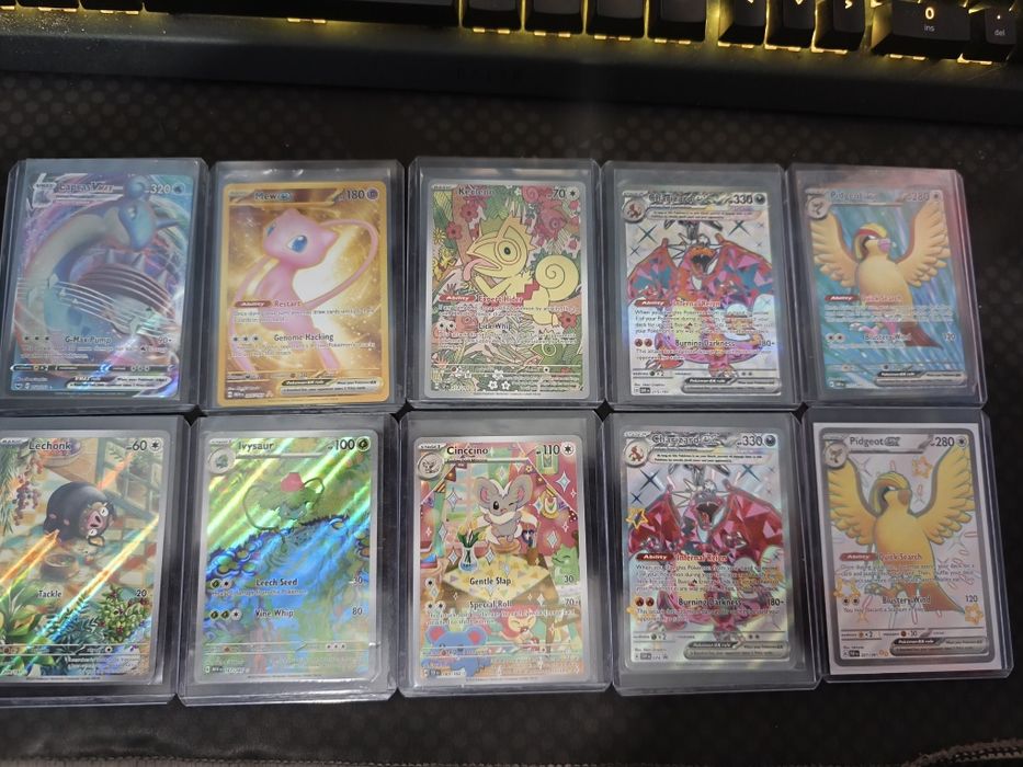 Cartas Pokémon hits e promos