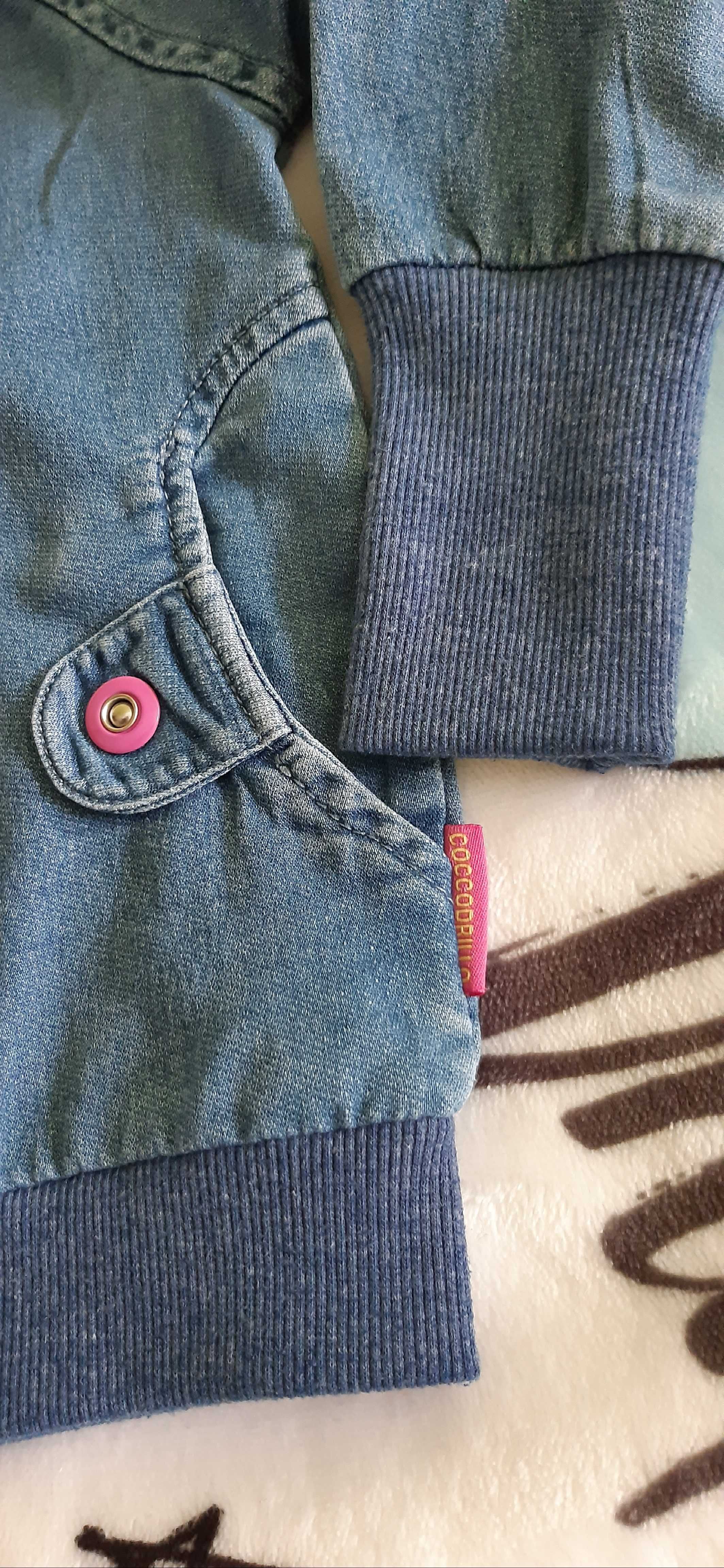 Bluza bomberka dla dziewczynki a la jeans 86 cocodrillo