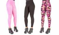 Nowe 3 sztuki Legginsy Zestaw Mix 3szt. Oversize każde inne