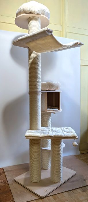 Natural Paradise Drapak dla Kota Magnolia XL Kremowy 200cm POWIĘKSZONY