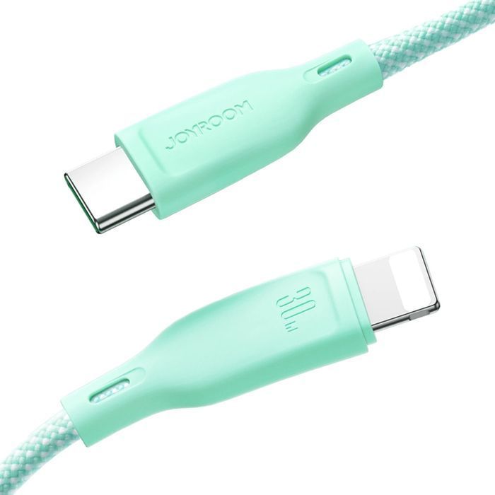 Kabel Joyroom USB-C / USB-C 60W szybki transfer 1m - fioletowy