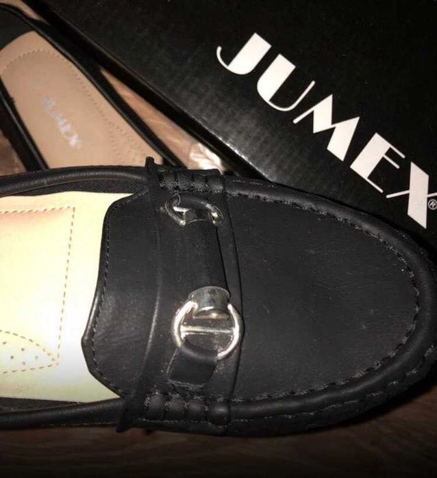 Baleriny Buty Czarne Vintage 39 mokasyny eleganckie wyjściowe wesele