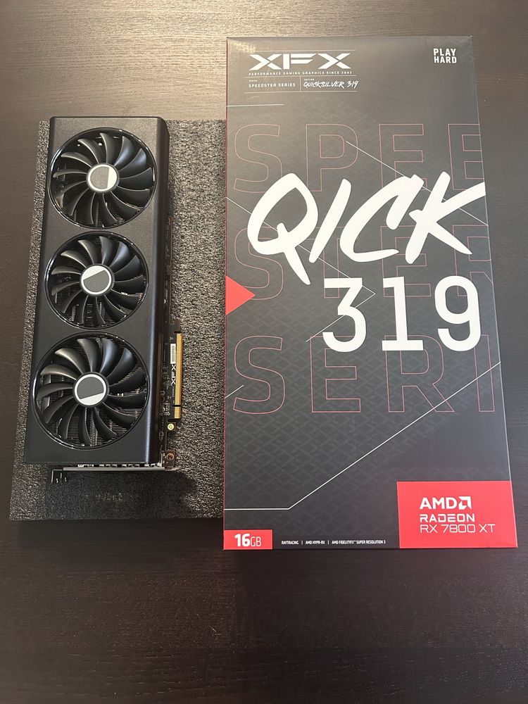 Karta graficzna XFX Radeon RX 7800XT 16GB Qick319, Gwarancja, jak nowa