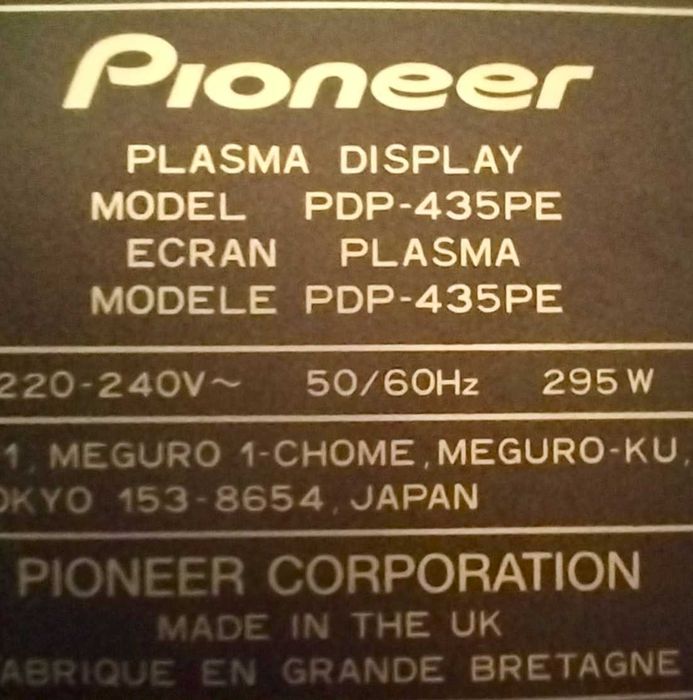 Plasma Pioneer com Surrond