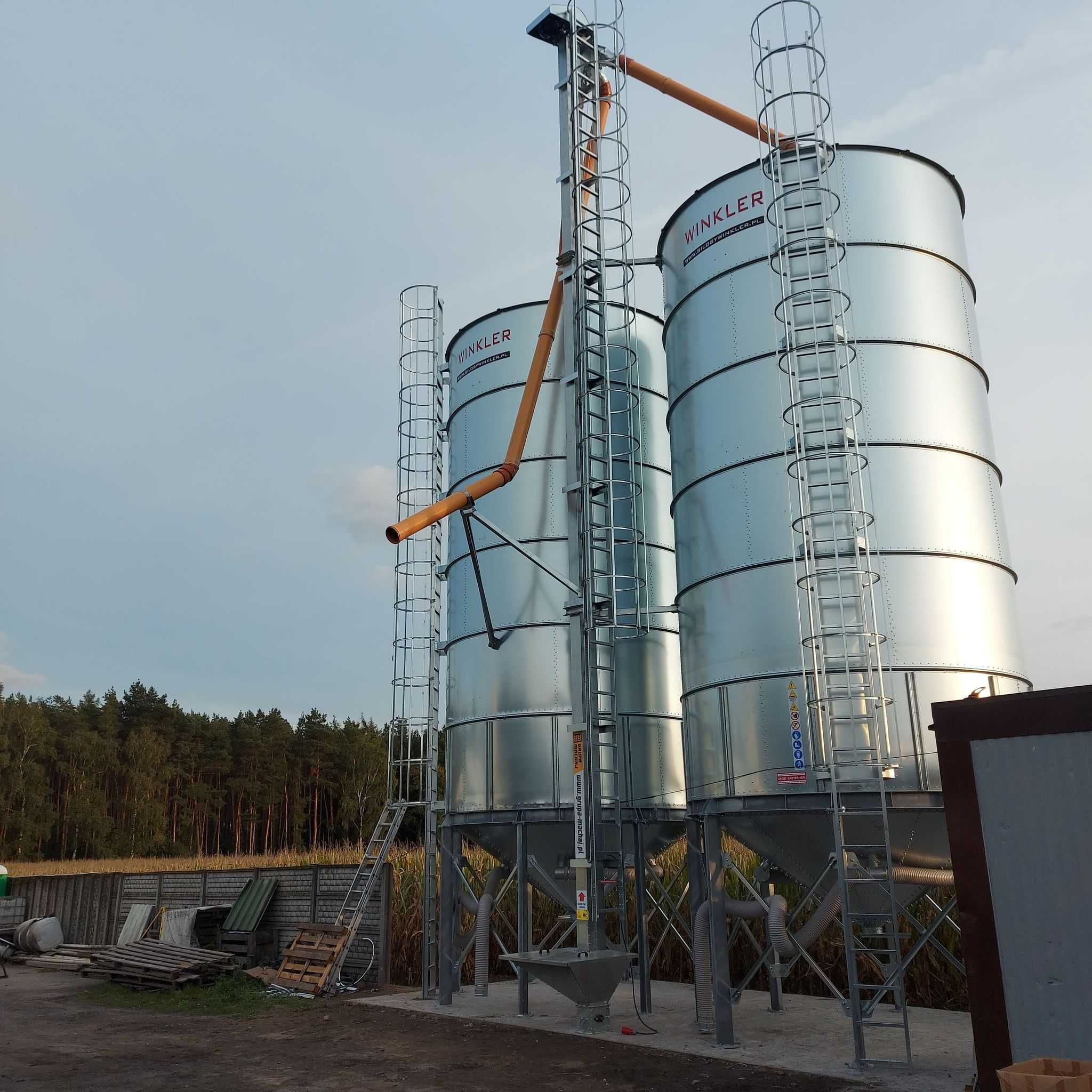 Podajnik łopatkowy do zboża kubełkowy ślimakowy silos zbożowy