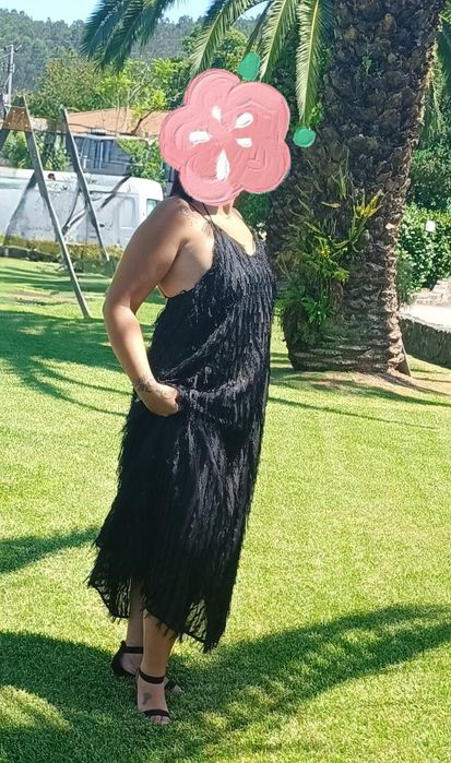 Vestido preto longo