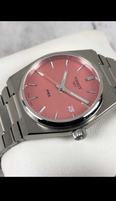 Tissot PRX 35mm łososiowy/różowy Nowy na gwarancji