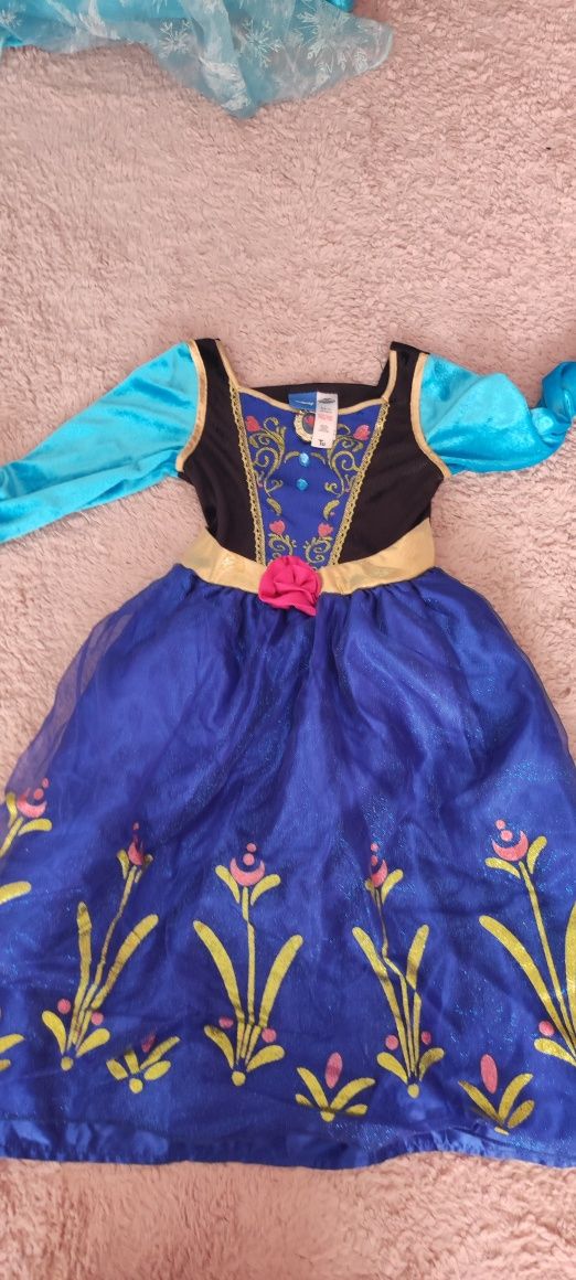 Strój karnawałowy Przebranie Frozen Elza Disney 122 cm