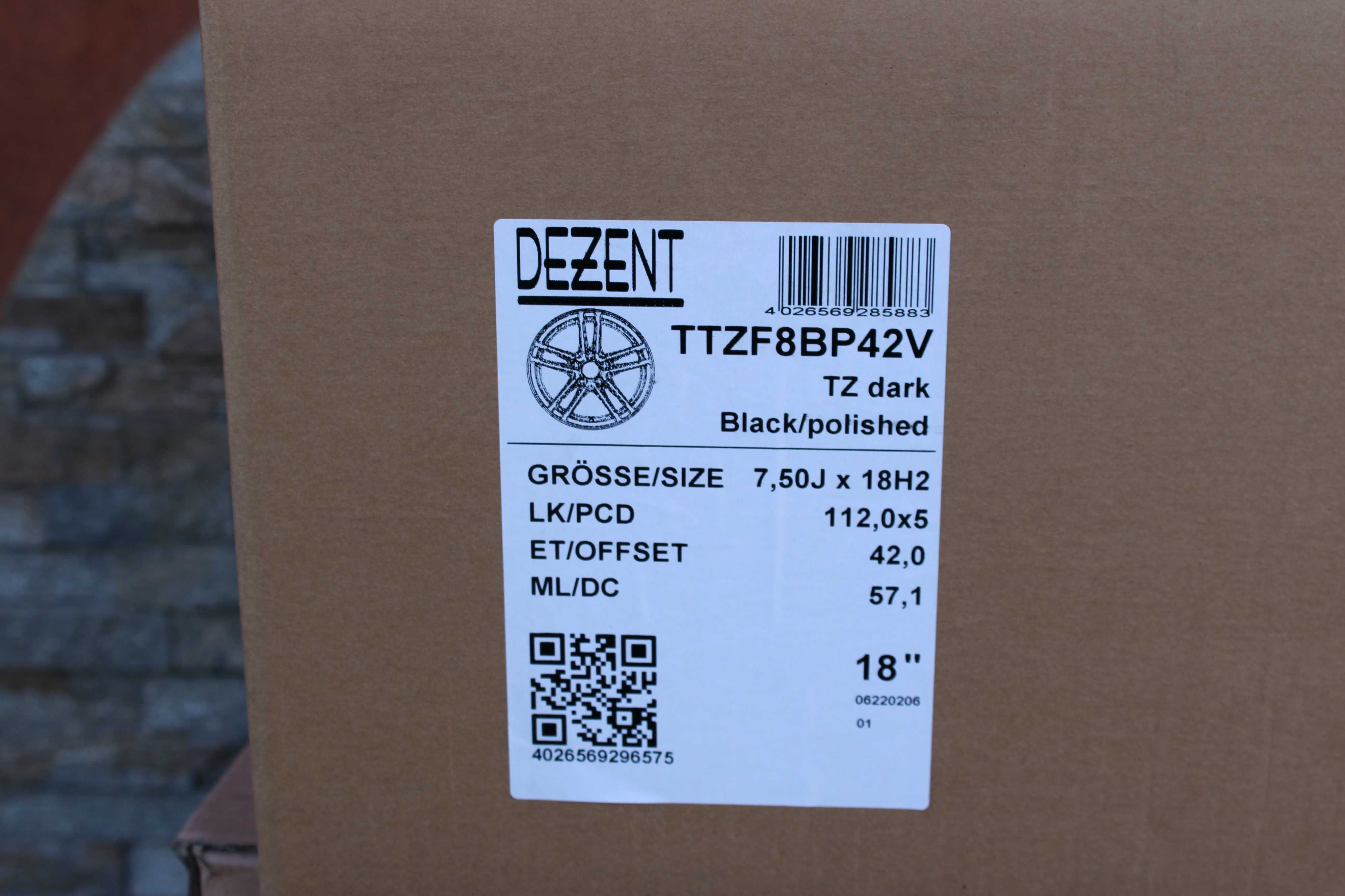 Nowe Felgi DEZENT VW Golf Passat Tiguan Arteon  5x112 18'' 7,5J ET42