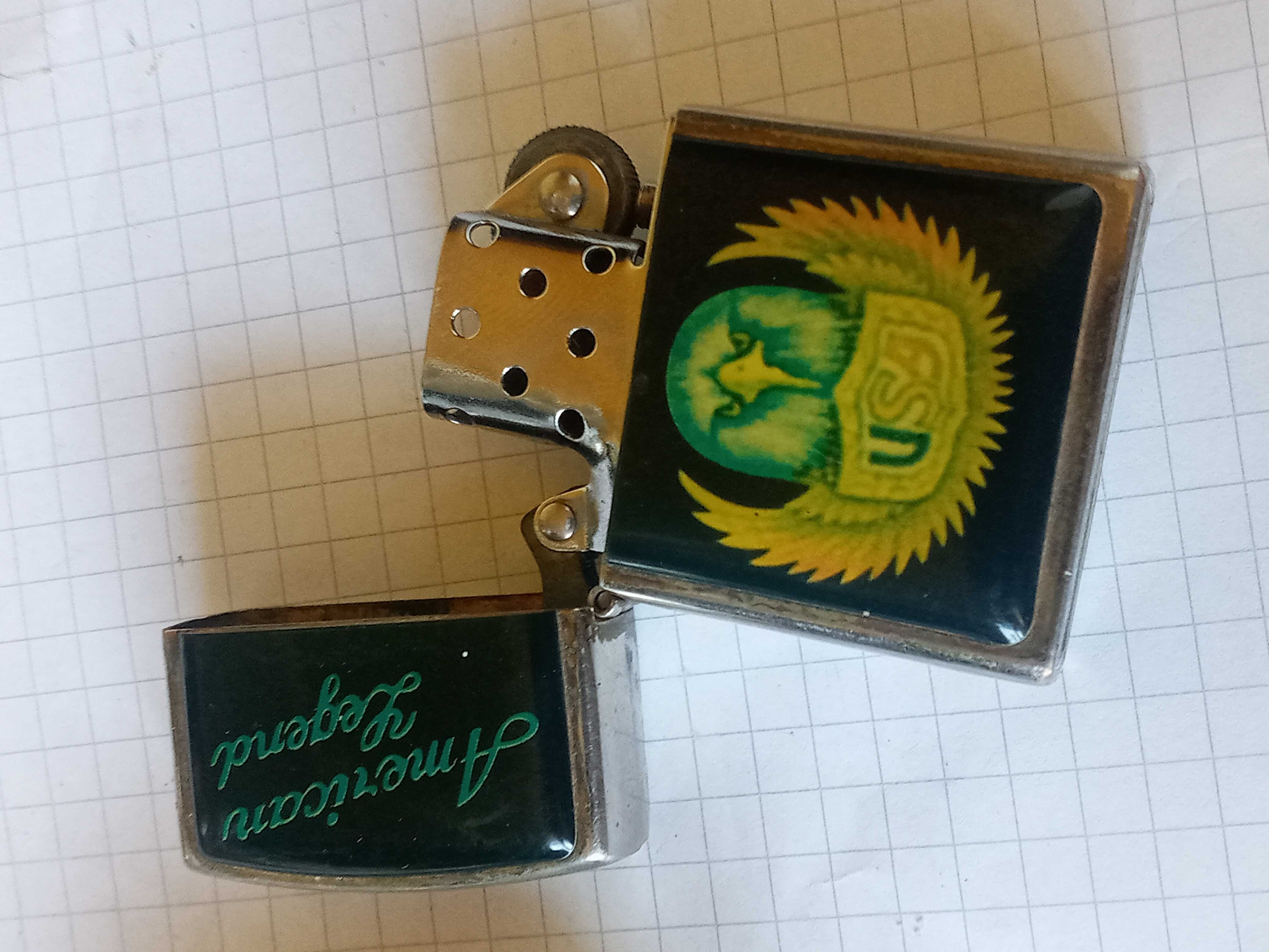 Оригинальная американская зажигалка Zippo Зиппо с кожаным чехлом