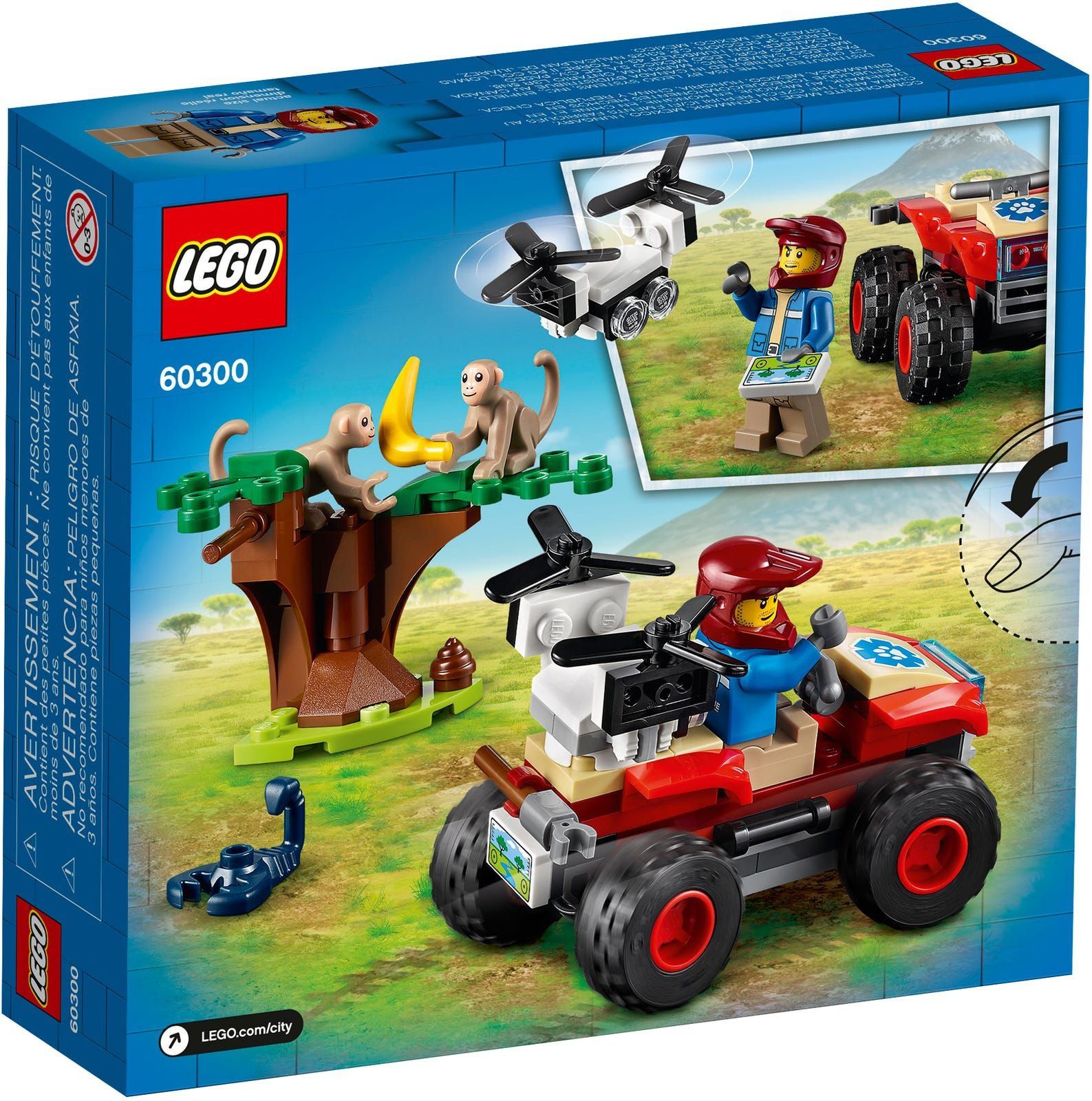 LEGO City - Quad ratowników dzikich zwierząt 60300