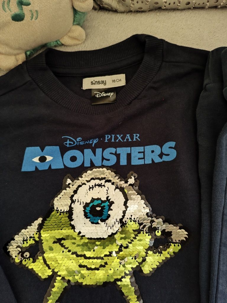 Bluza i spodnie dresowe C&A Disney Uniwerystet Potworny r. 98