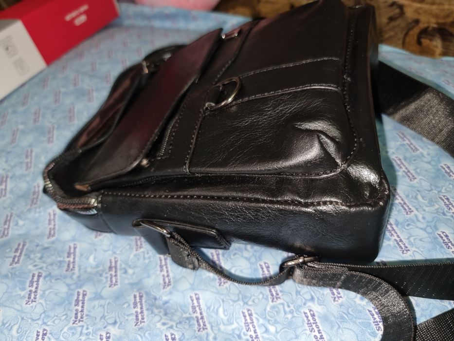 Męska Torba Na Ramię Listonoszka Skórzana deForde Saszetka Miejska