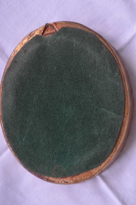 owalny obrazek jedwab