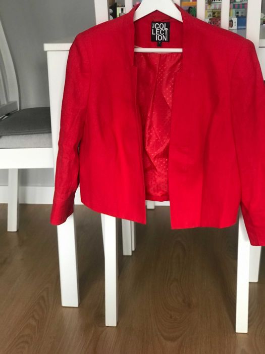 krótki żakiecik z podszewką