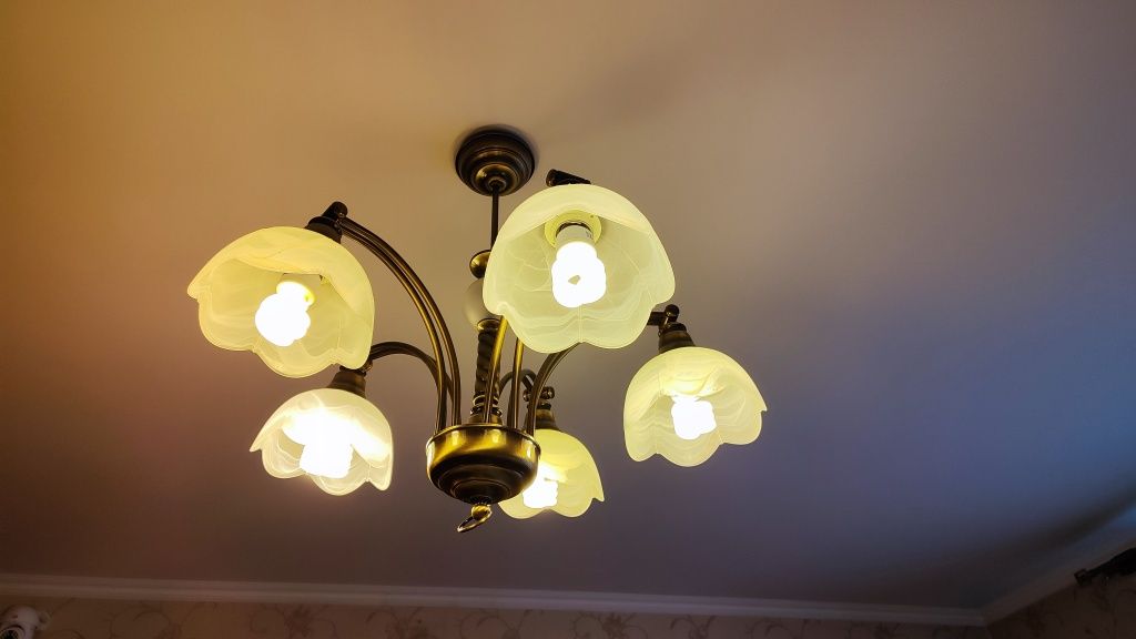 Lampa sufitowa wisząca żyrandol 5 kloszy Jupiter 5-JR5 5xE27