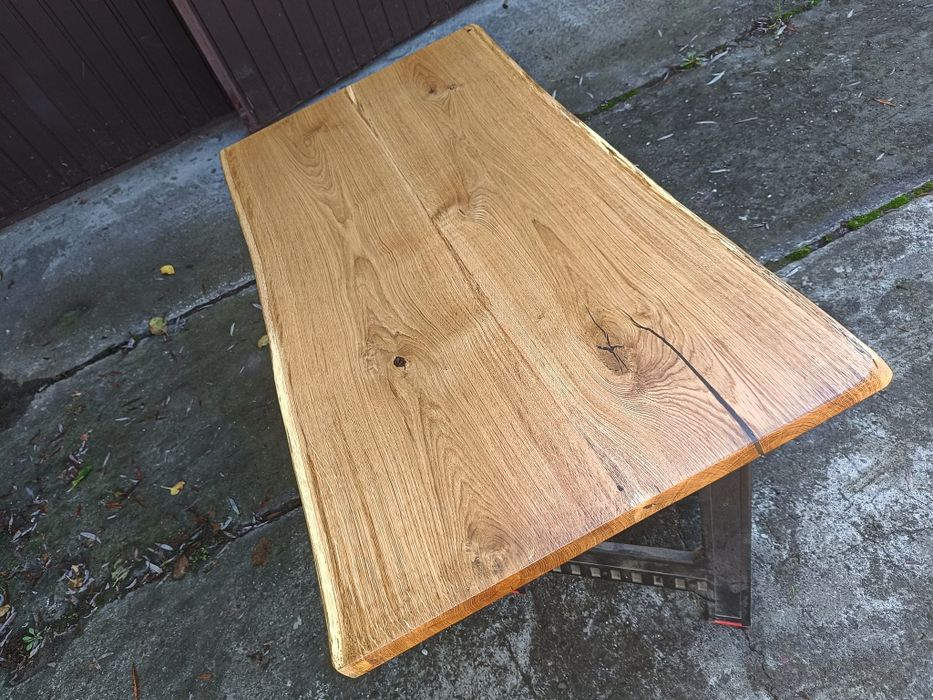 Blat dębowy na stół 145x77 Live Edge 17