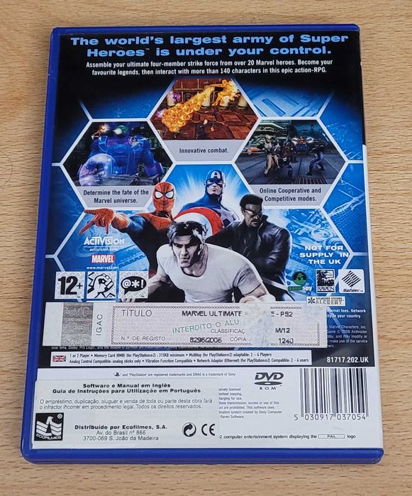 25.07.12 - Playstation 2 PS2 - Marvel Ultimate Alliance