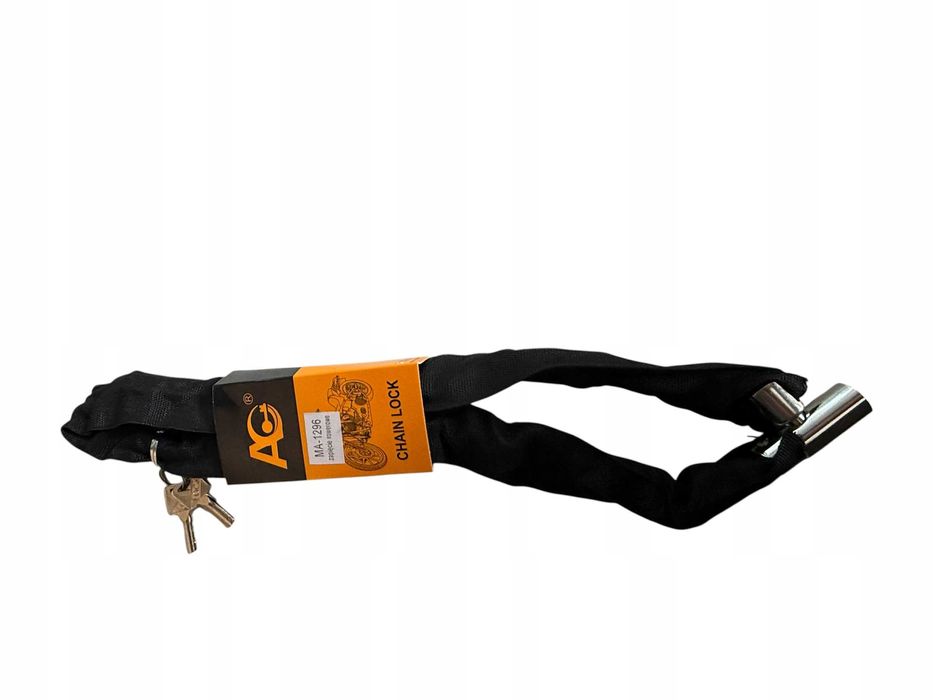Zabezpieczenie do rowera łańcuch 5mm x90cm blokada rowerowa motor