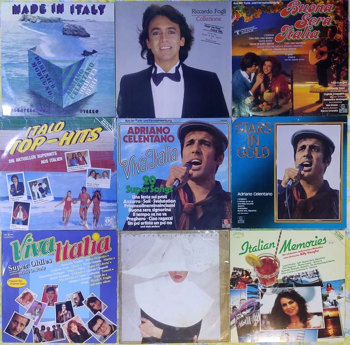 Adriano Celentano,R. Fogli,Loredana Bertè.Італійці,збірники.