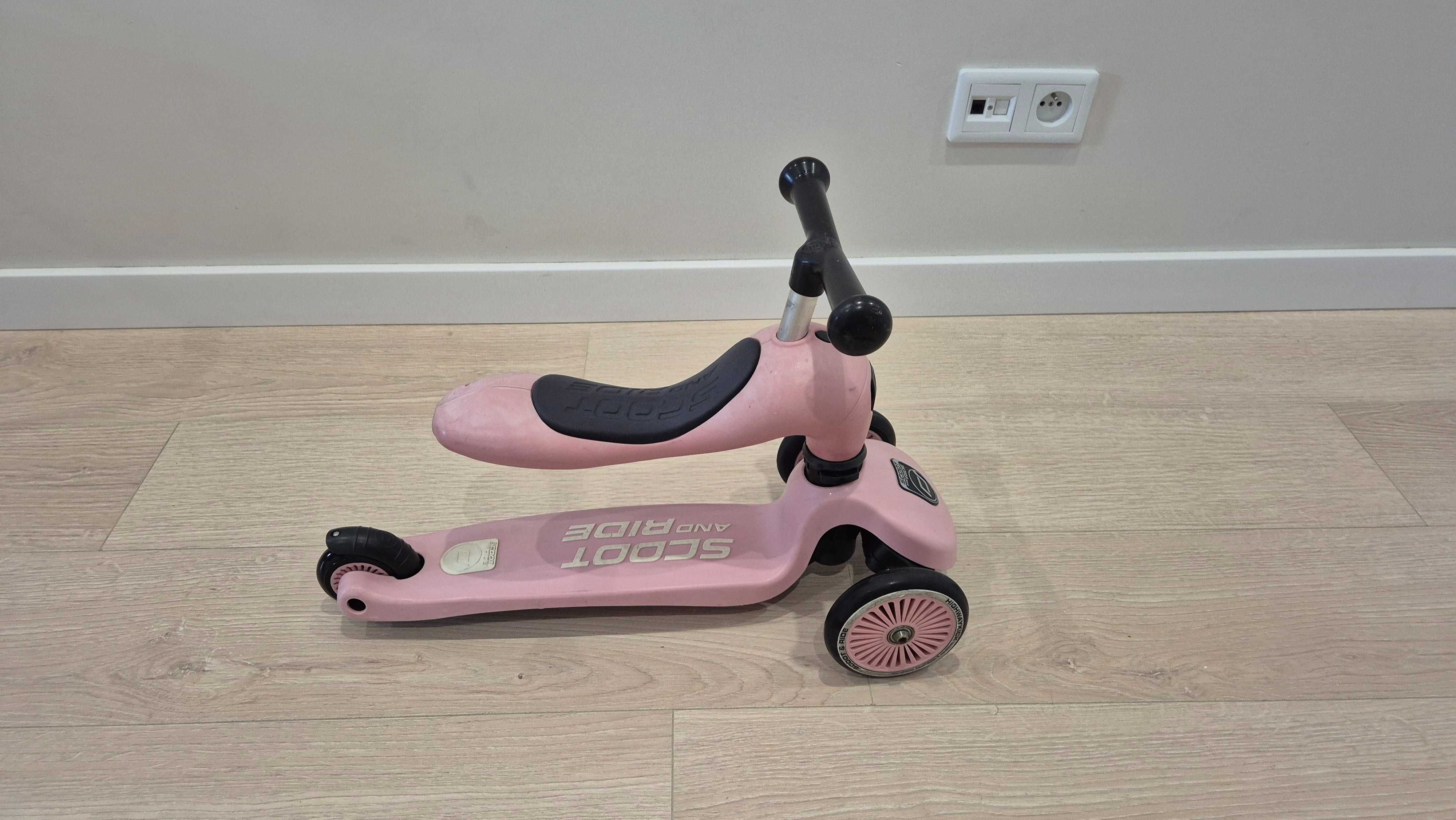 Jeździk i Hulajnoga Scootandride 2W1 Rose Highwaykick 1