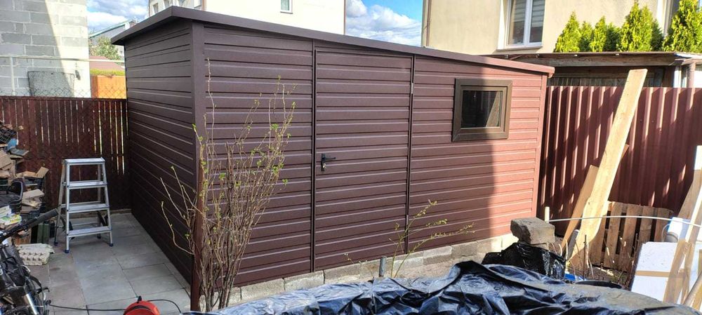 Garaż Blaszany, Blaszak, 9 x 6 Orzech!