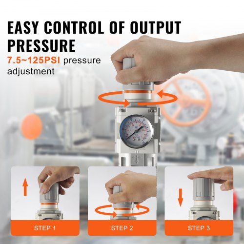 Regulador de filtro de compressor de ar  1/2"NPT