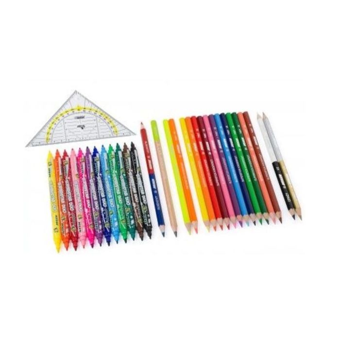 Zestaw Back 2 School - Kredki + Mazaki - 31 El.