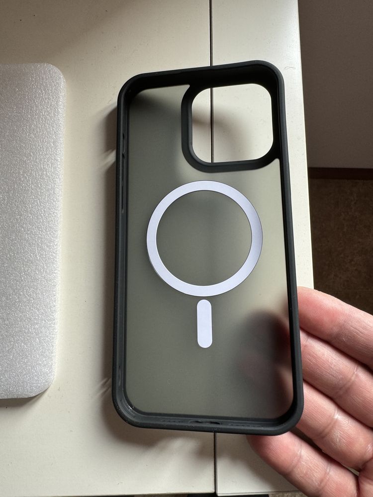 Capa iPhone 15 Pro Max cor Mate + protetor vidro ecrã