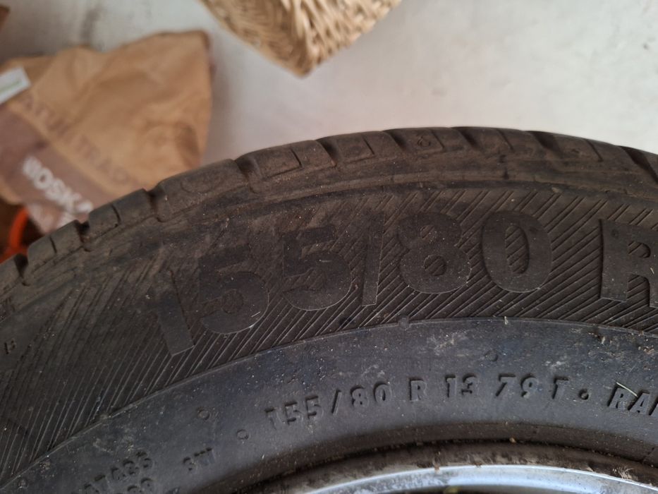 4x felgi R13 z oponami letnimi, fiat panda,