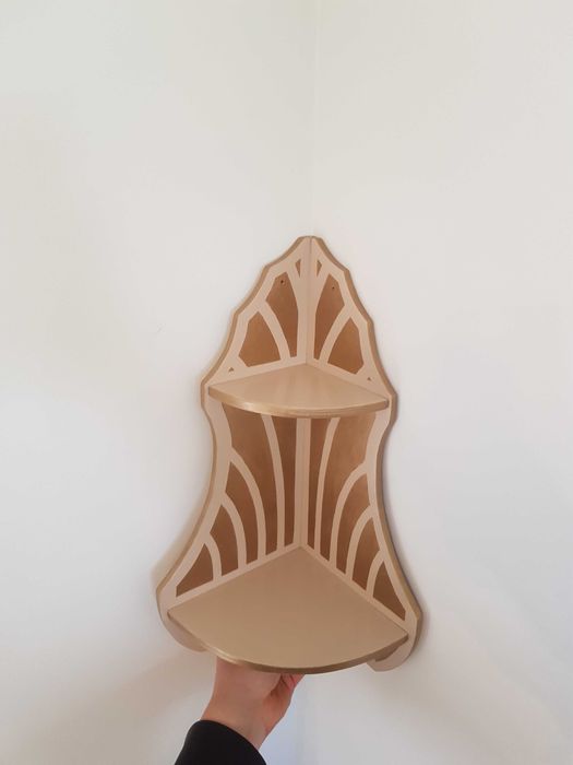 Półka narożna -ręcznie robiona