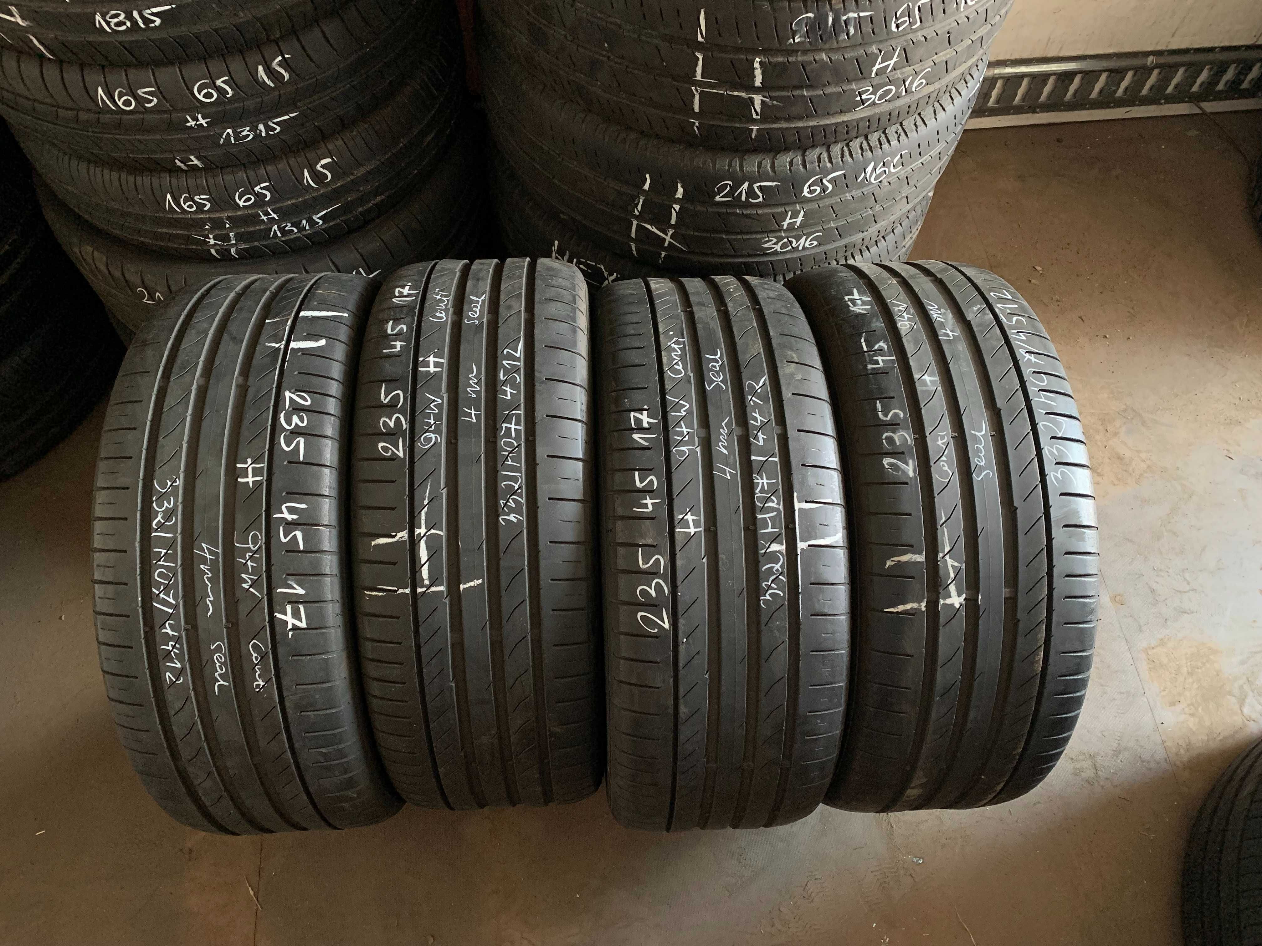 4 szt. opony używane letnie 235/45r17 Continental ContiSportContact 5