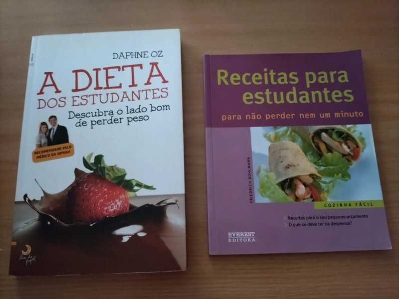 Livros sobre alimentação para estudantes