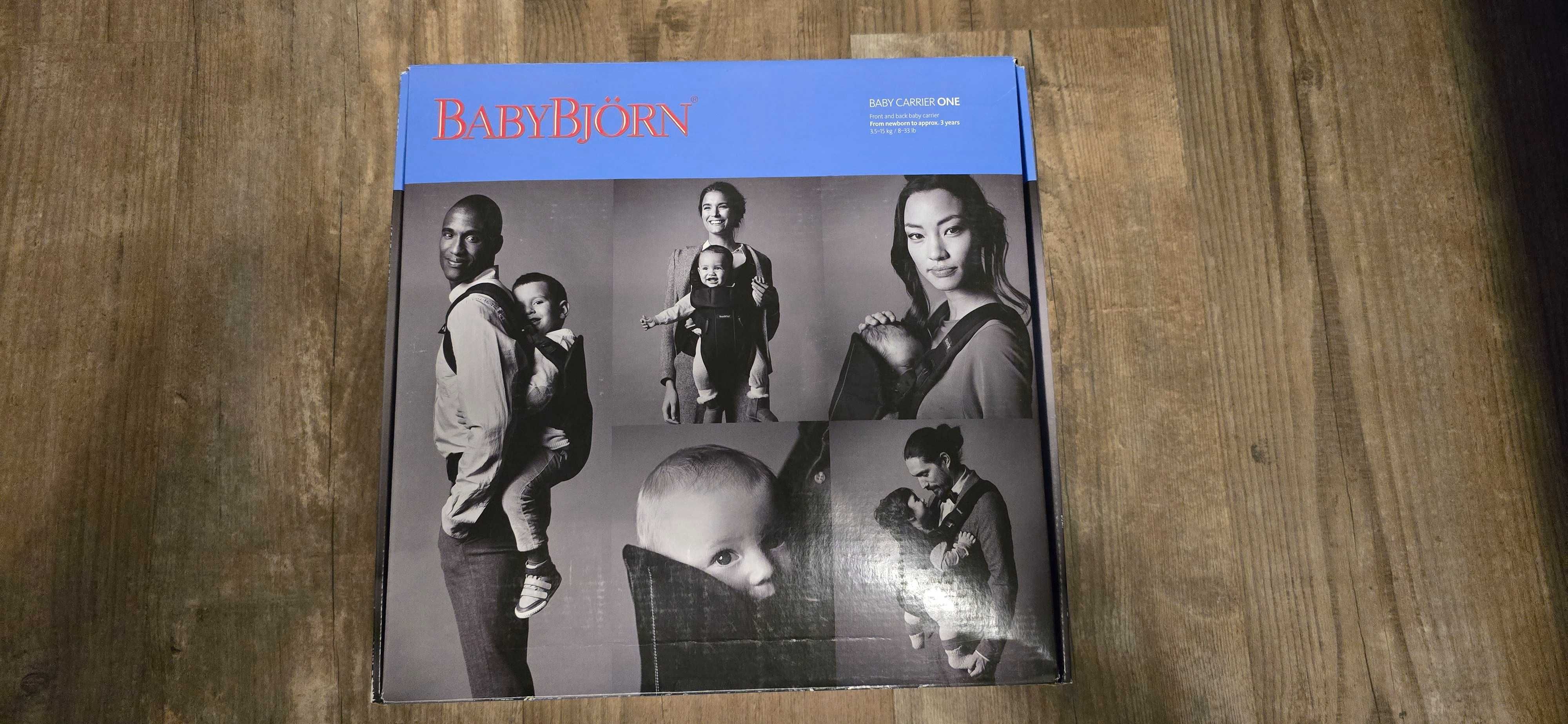BABYBJORN Nosidło One Mesh czarne + śliniak