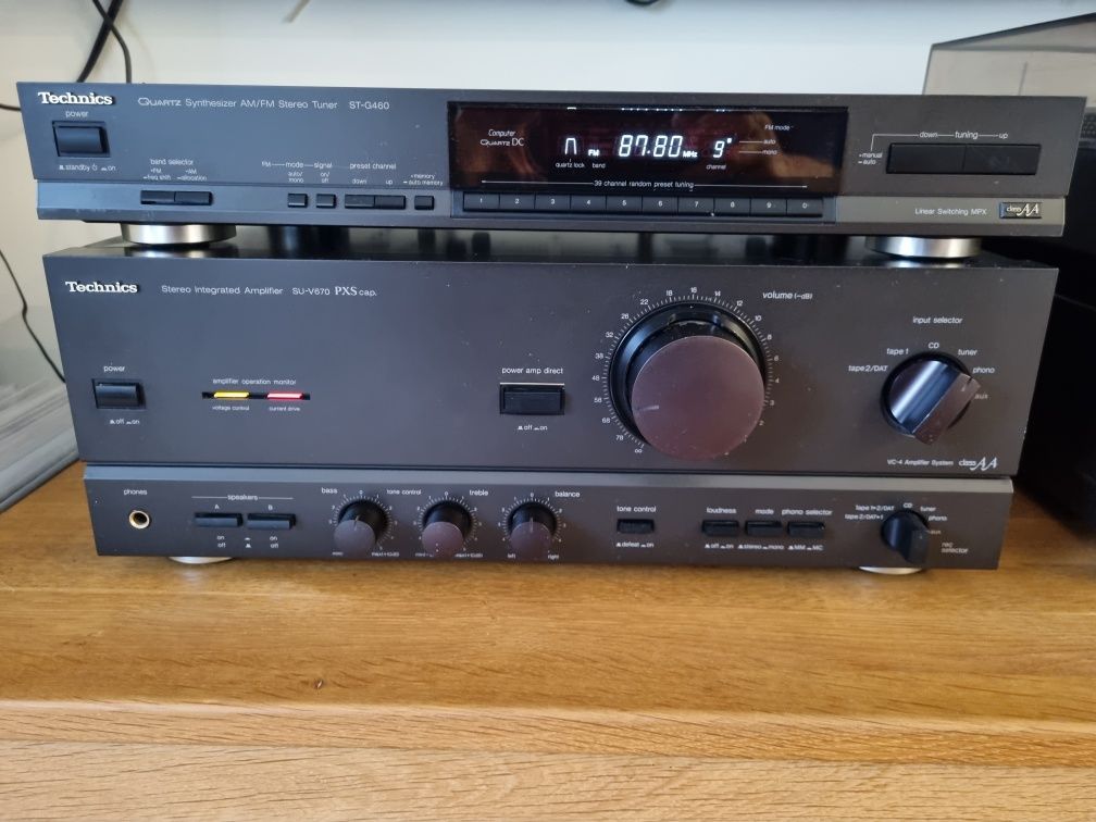Wieża lata 90 Technics, Dual 606, JBL ES90, standy