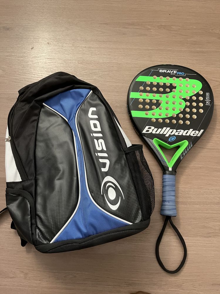 Raquete + mochila padel