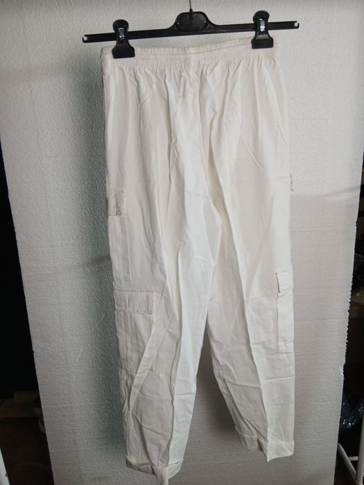 Calças unisexo branco L