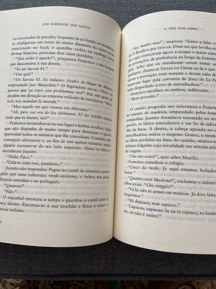 Livro- A vida num Sopro de José Rodrigues dos Santos