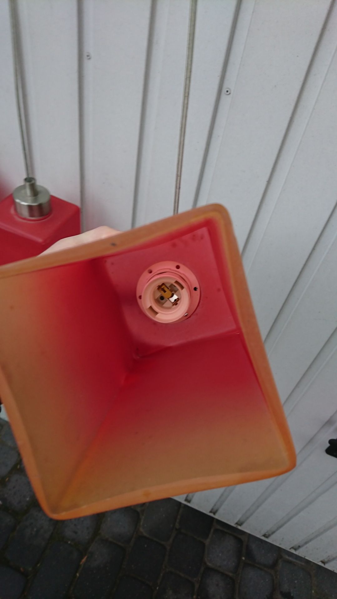 Lampa wisząca sufitowa 3 klosze duże gwinty