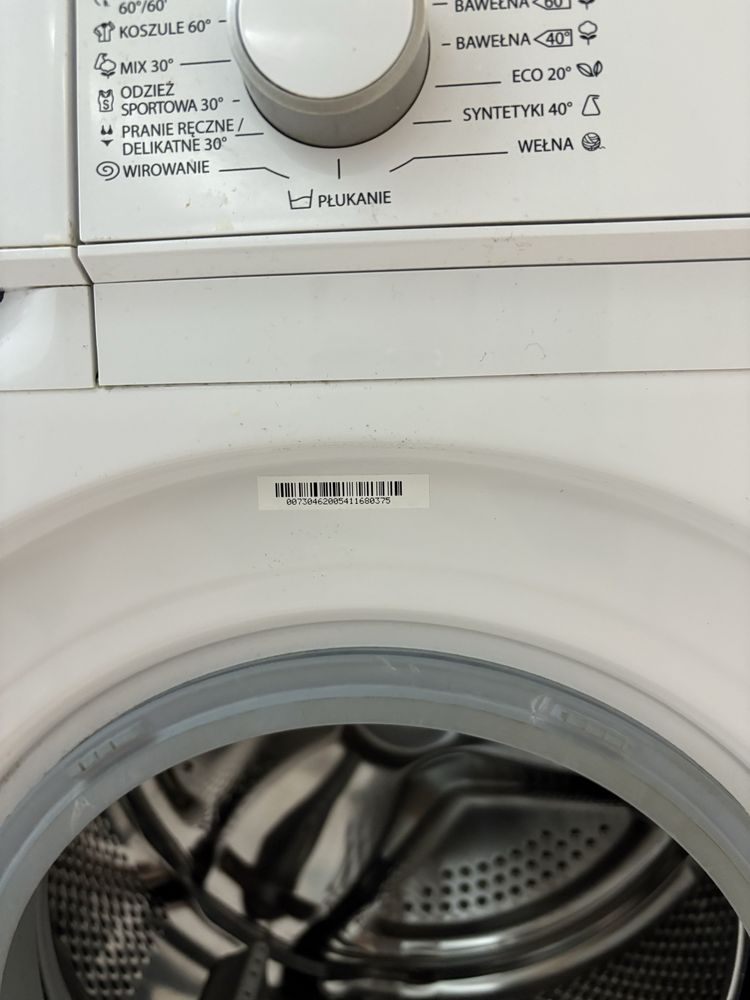 Pralka Sharp ES-HFA6103W3, 6 kg, uszkodzone łożysko