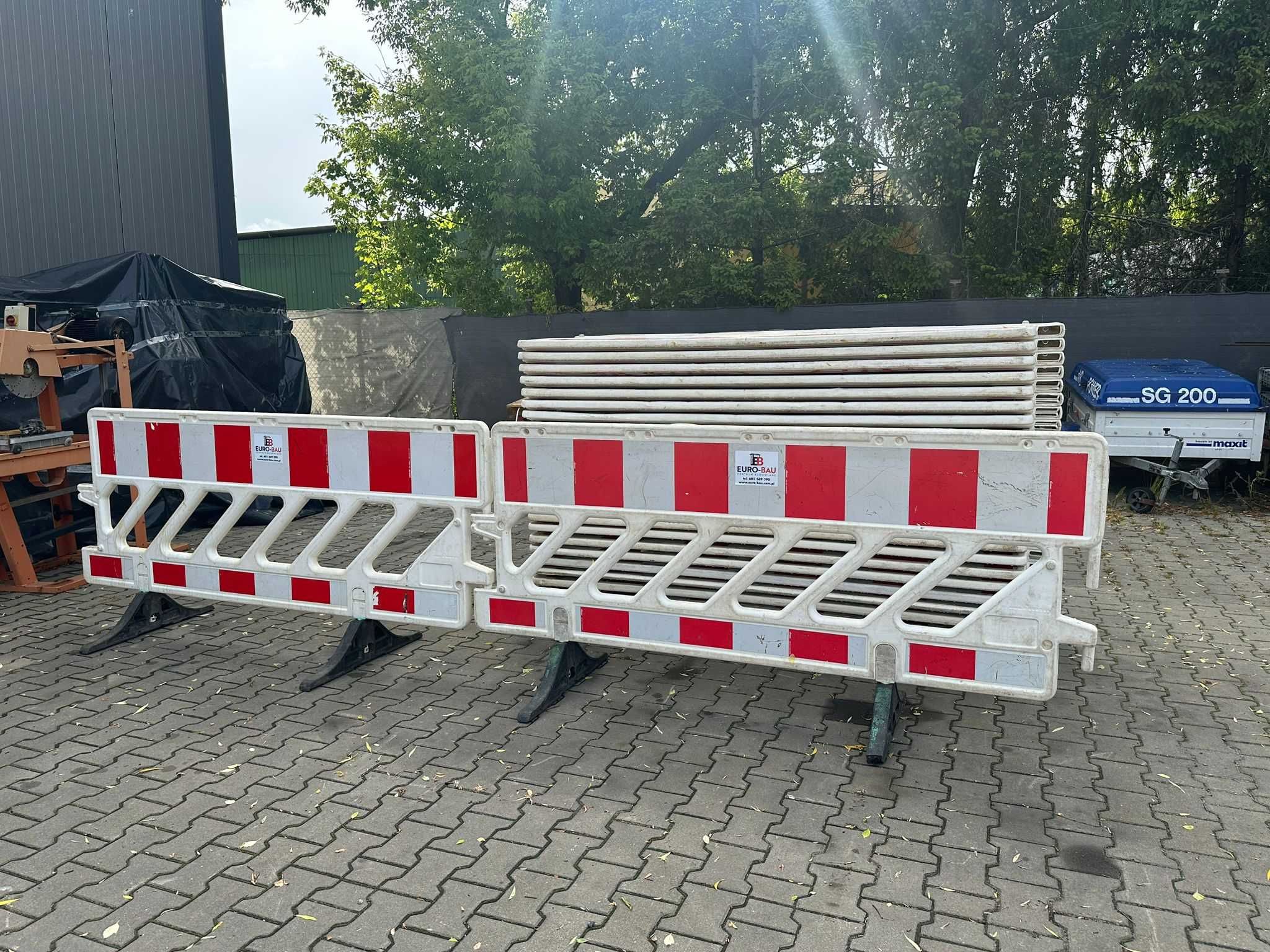 Barierka imprezowa oddzielająca BHP ocynk panel płot event 2,5m