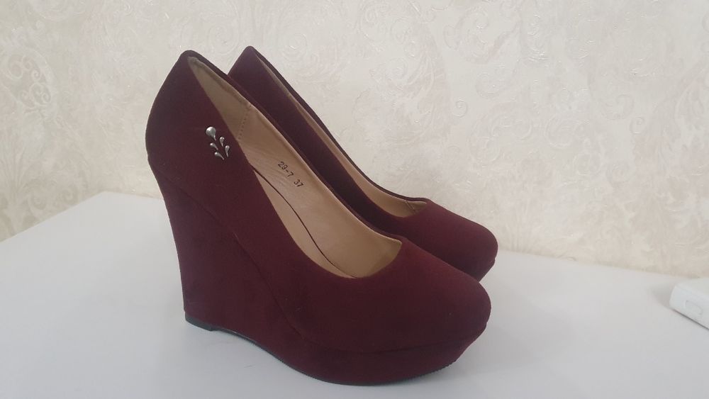 Туфли из эко-замши