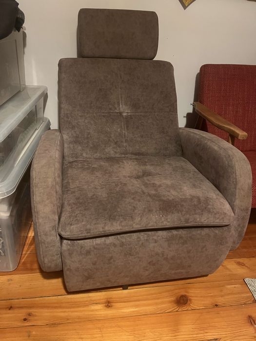 Fotel szary uzywany