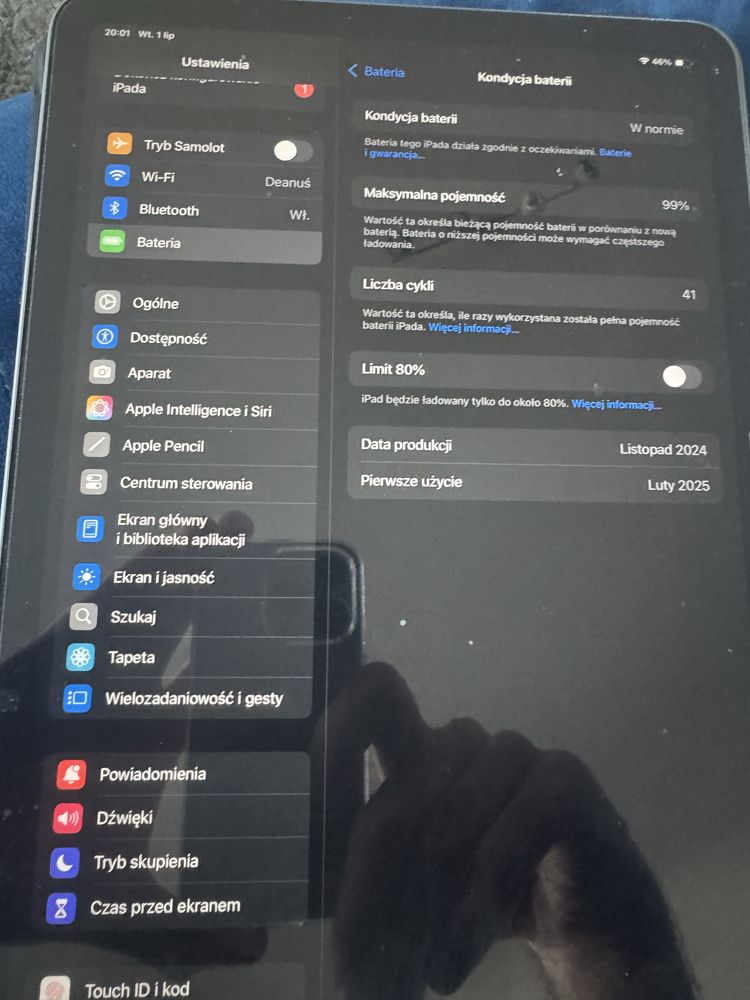 iPad Air 11” (M2) 128GB Wi-Fi, Space Gray klawiatura etui case