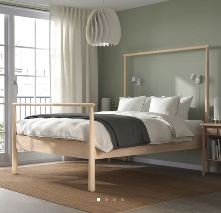 IKEA GJÖRA rama łóżka wymiary 140x200 z materacem