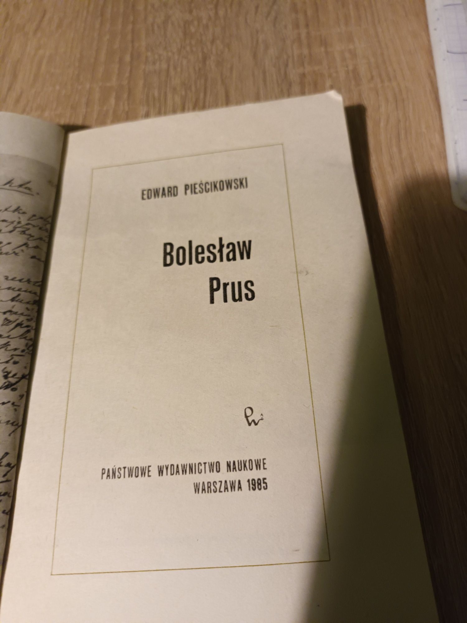 Książka,,Bolesław Prus "